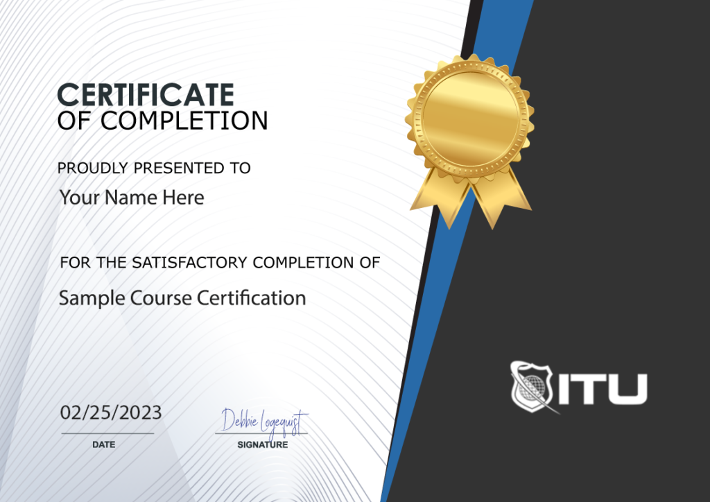 Example Certificate