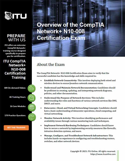 CompTIA Network+ N10-008 Certification Training : Master The Objectives